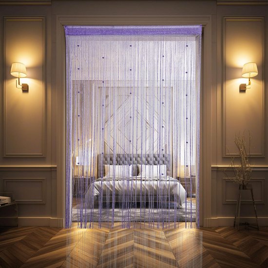 Rideau-de porte en fil de rose