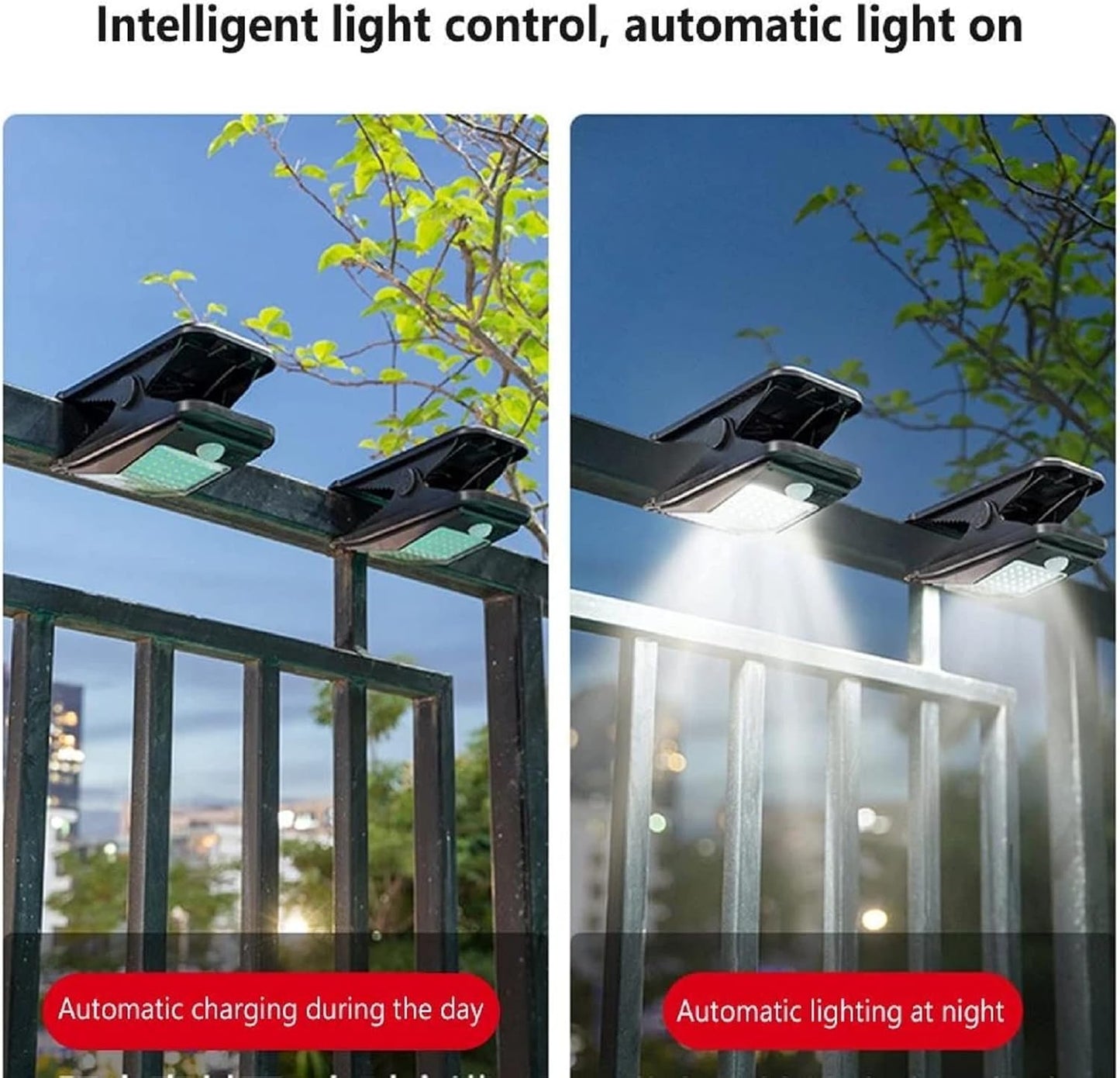 Lampe solaire LED avec détecteur de mouvement