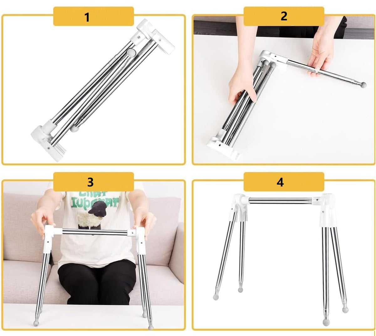 Portant à vêtements portable et pliable