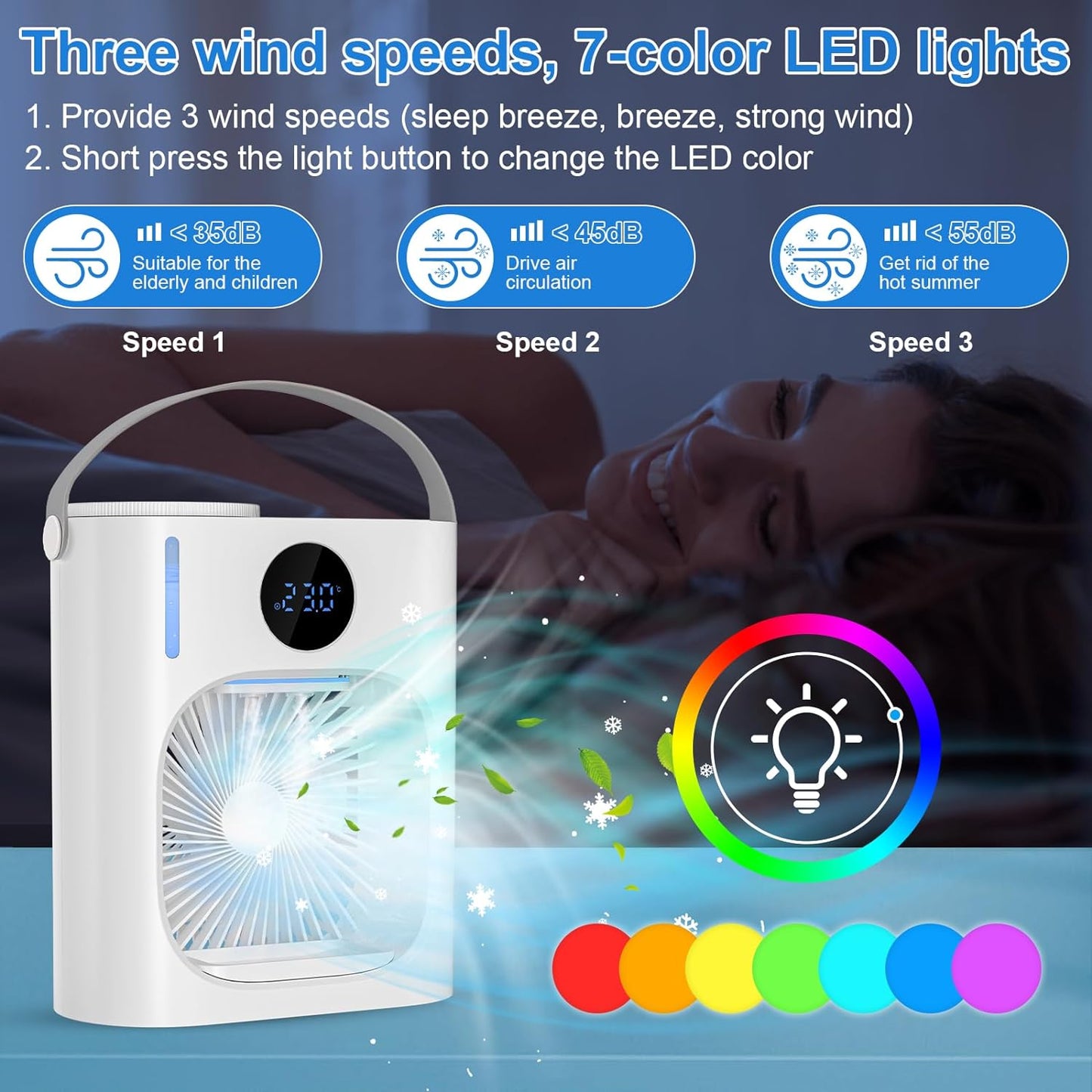 Climatiseur portable compact silencieux