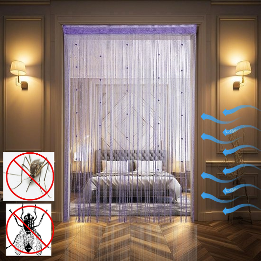 Rideau-de porte en fil de rose